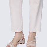 Yeemi Comfy Heels In Beige