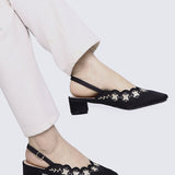 Anastasia Comfy Heels In Black