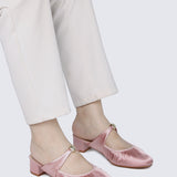 Loue Comfy Heels In Pink