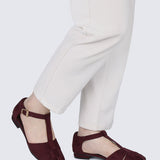 Mozzy Comfy Sandals In Burgundy