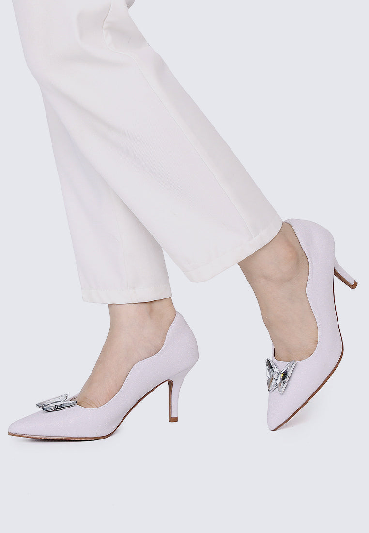 Fairytale Fantasy Comfy Pumps In Platinum