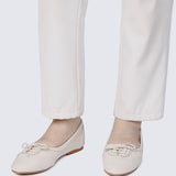 Bellamy Comfy Ballerina In Beige