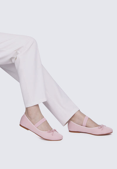 Eleanee Comfy Ballerina In Dusty Pink
