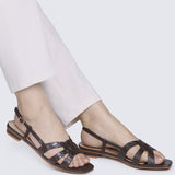 Finley Comfy Sandals In Espresso