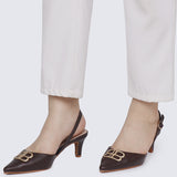 Portia Comfy Heels In Espresso