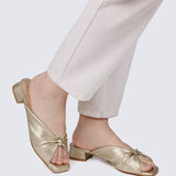 Mabelle Comfy Sandals In Gold