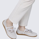 Luluna Comfy Ballet Sneakers In Silver