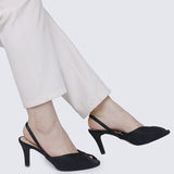Alora Comfy Heels In Black