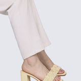 Cyrene Comfy Heels In Butter