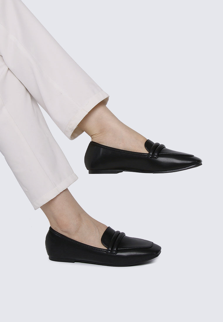 Aaliyah Comfy Loafers In Black