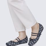 Zahra Comfy Ballerina In Navy