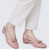 Anya Comfy Heels In Pink