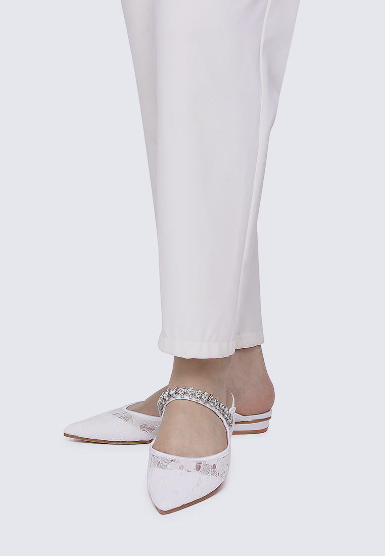 Celinne Comfy Heels In White