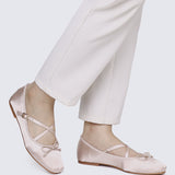 Erino Comfy Ballerina In Nude Pink