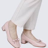 Estelle Comfy Heels In Pink