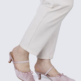 Lisbeth Comfy Heels In Pink