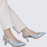 Mirabelle Comfy Heels In Light Blue