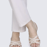 Finley Comfy Sandals In Almond
