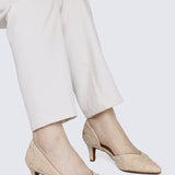 Kassia Comfy Heels In Nude
