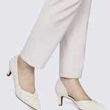 Kassia Comfy Heels In Ivory