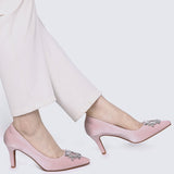 Heartina Comfy Heels In In Pink