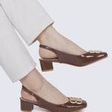 Priya Comfy Heels in Espresso