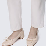 Estelle Comfy Heels In Beige