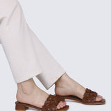 Corinne Comfy Sandals In Brown