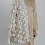 Sinaran Selendang Premium Scarves In White