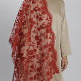 Senja Selendang Premium Scarves In Maroon