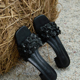 Corinne Comfy Sandals In Black