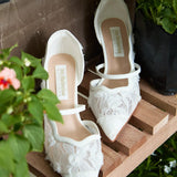Cristelle Comfy Heels In White