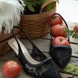 Cyanelle Comfy Heels In Black