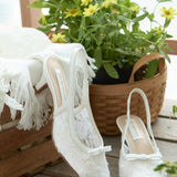 Cyanelle Comfy Heels In White