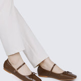 Nica Comfy Ballerina In Mocha Coffee
