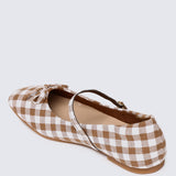 Nica Comfy Ballerina In Soft Taupe