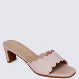 Carmen Comfy Heels In Dreamy Pink