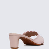Carmen Comfy Heels In Dreamy Pink