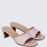 Carmen Comfy Heels In Dreamy Pink
