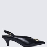 Mimpikita x My Ballerine Verde Comfy Heels In Black