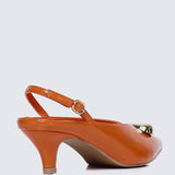 Mimpikita x My Ballerine Verde Comfy Heels In Orange