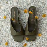 Nami Ultra WideFit Comfy Heels In Olive