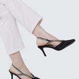 Abigail Comfy Heels In BlackShoes - myballerine