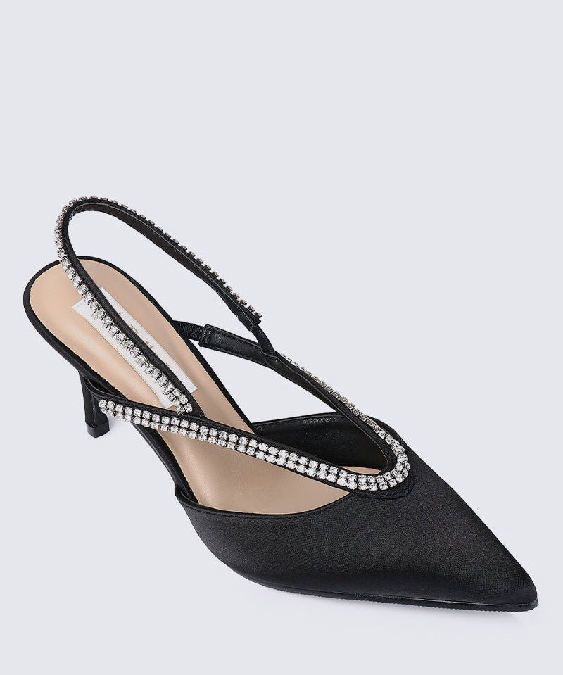 Abigail Comfy Heels In BlackShoes - myballerine