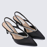 Abigail Comfy Heels In BlackShoes - myballerine