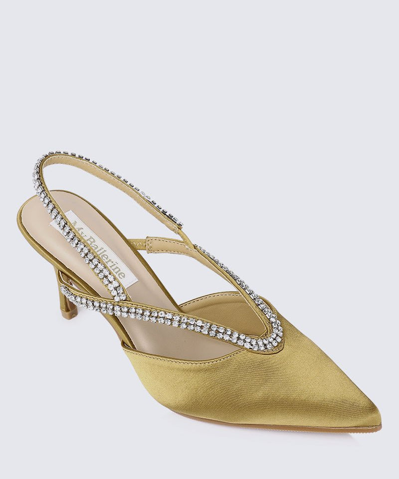 Abigail Comfy Heels In TaupeShoes - myballerine