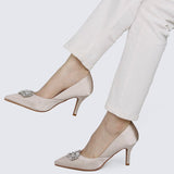 Adelyn Comfy Pumps In Champagne - myballerine