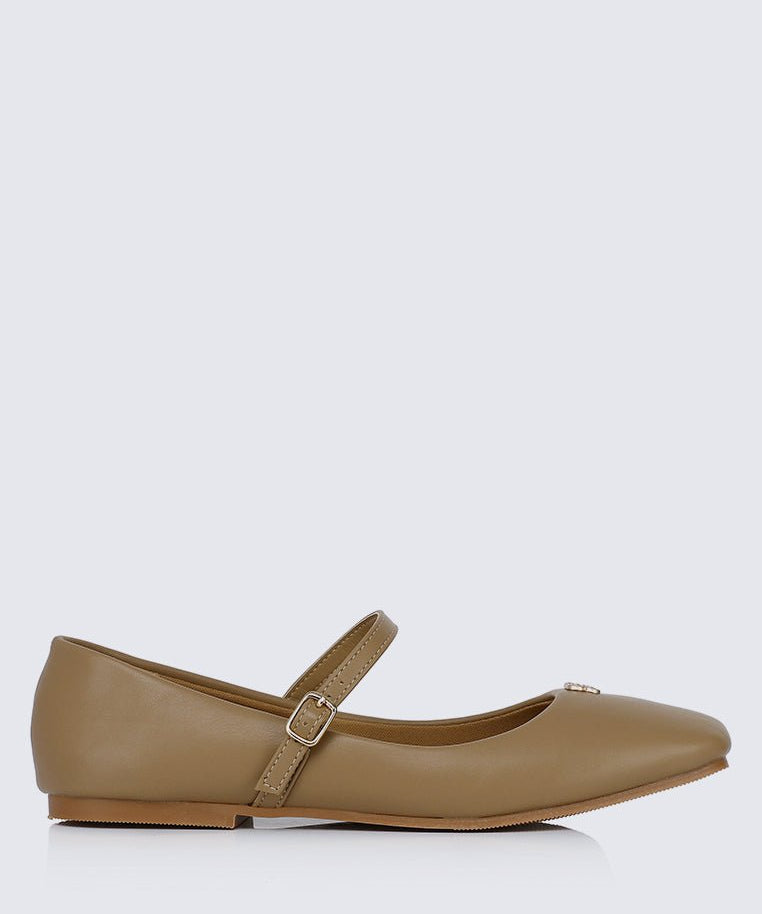 Aimee Comfy Ballerina In AlmondShoes - myballerine