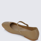 Aimee Comfy Ballerina In AlmondShoes - myballerine