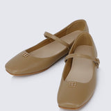 Aimee Comfy Ballerina In AlmondShoes - myballerine